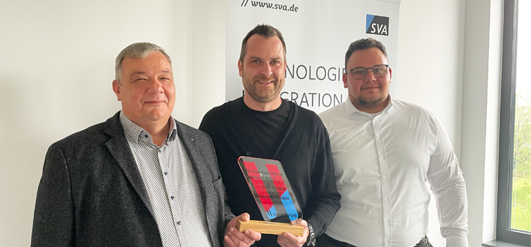 Übergabe des Varonis "Excellence Partner of the Year 2022 Award" für SVA