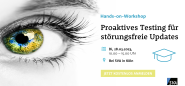 Proaktives Testing für störungsfreie Updates Banner
